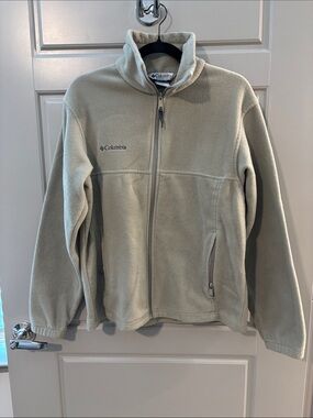 Columbia mens Full-Zip Fleece Jacket - Light Tan